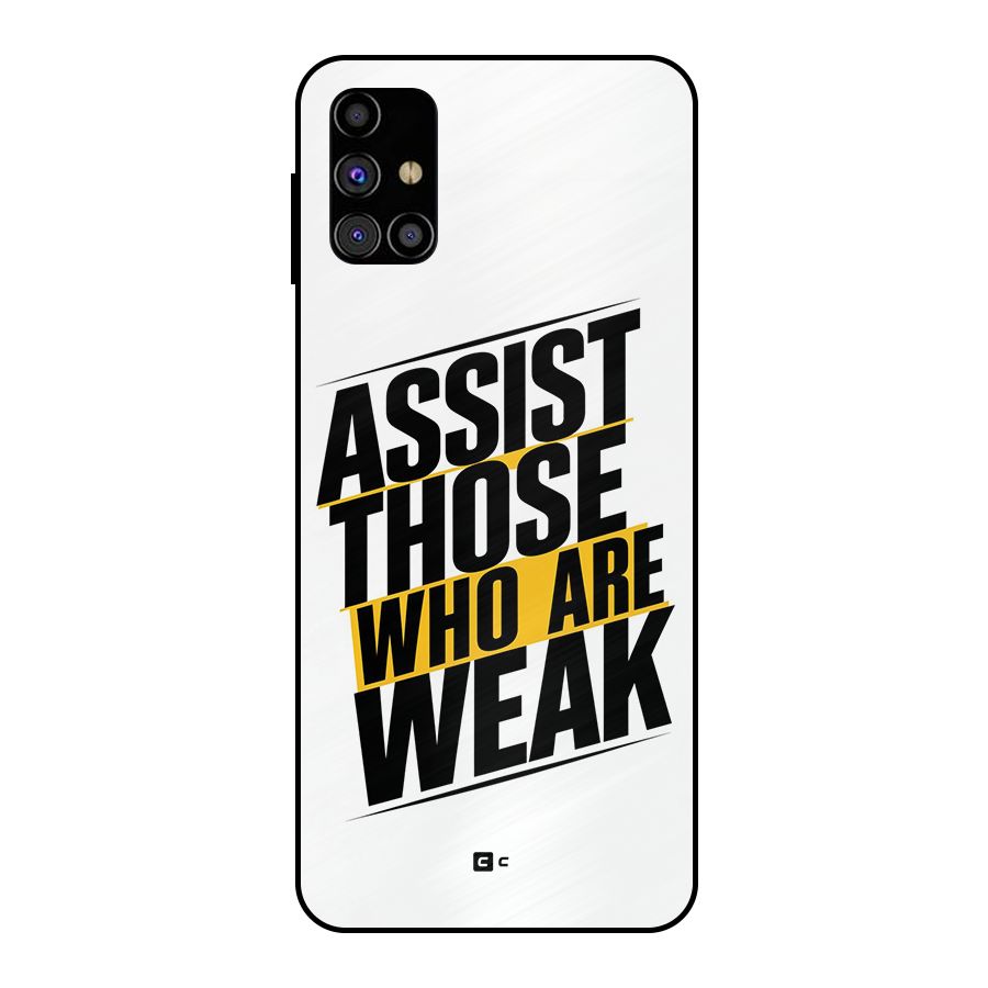Assist Weak Metal Back Case for Galaxy M31s