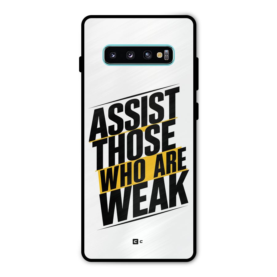 Assist Weak Metal Back Case for Galaxy S10 Plus
