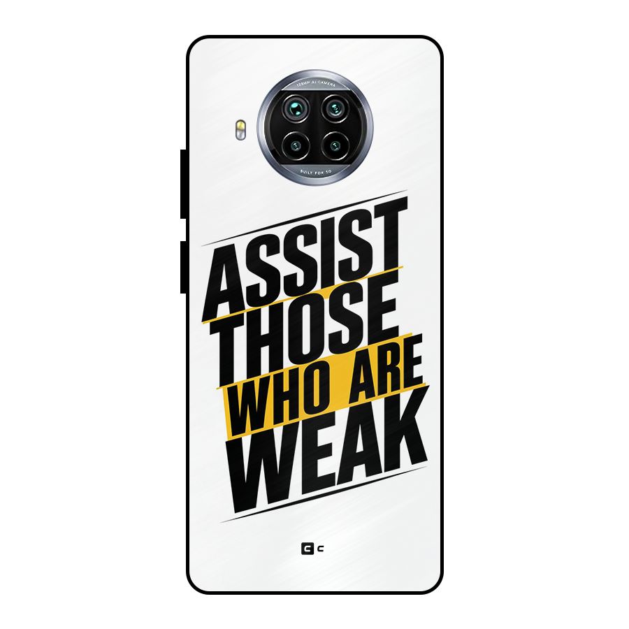 Assist Weak Metal Back Case for Mi 10i