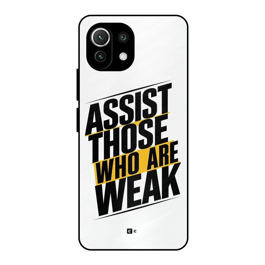 Assist Weak Metal Back Case for Mi 11 Lite