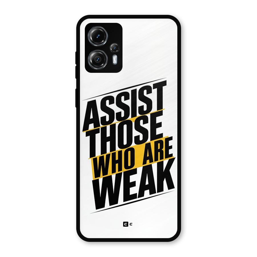 Assist Weak Metal Back Case for Moto G13