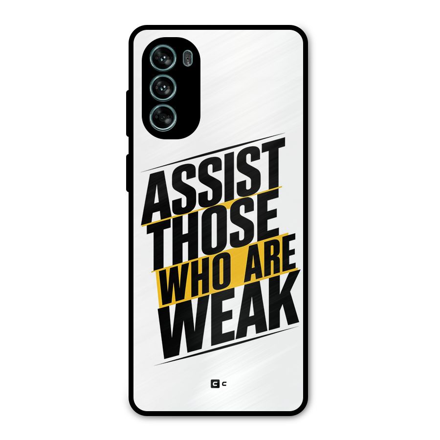 Assist Weak Metal Back Case for Moto G62