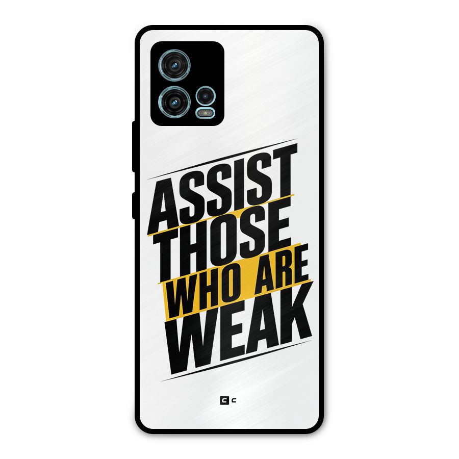Assist Weak Metal Back Case for Moto G72