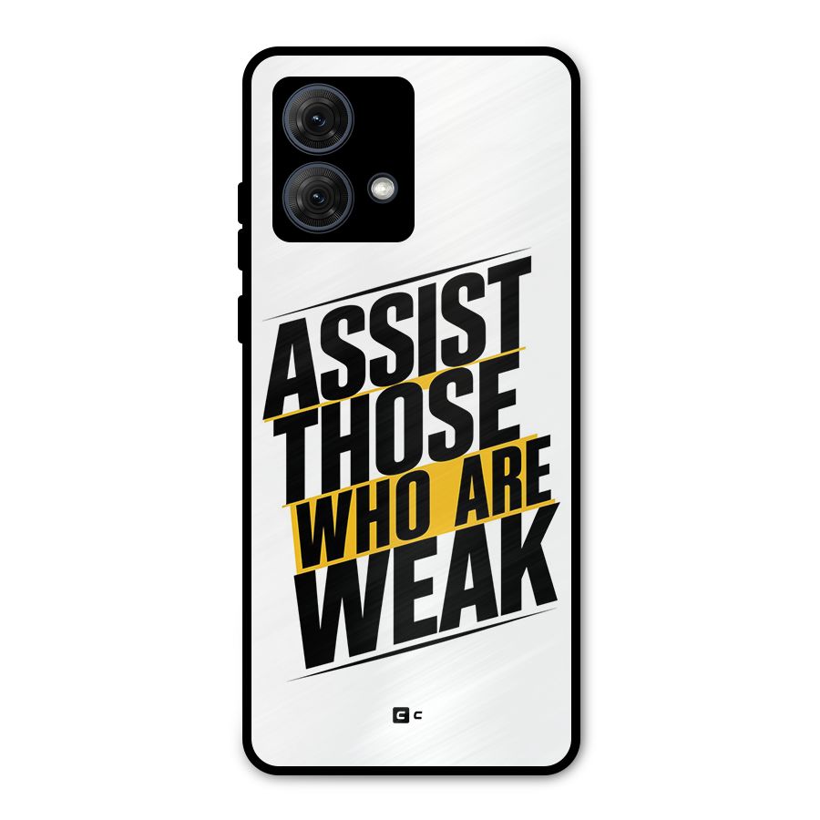 Assist Weak Metal Back Case for Moto G84