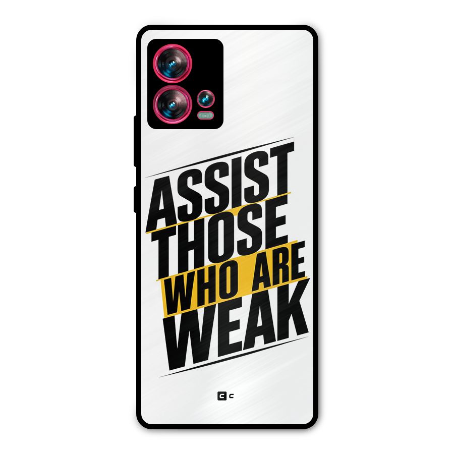 Assist Weak Metal Back Case for Motorola Edge 30 Fusion