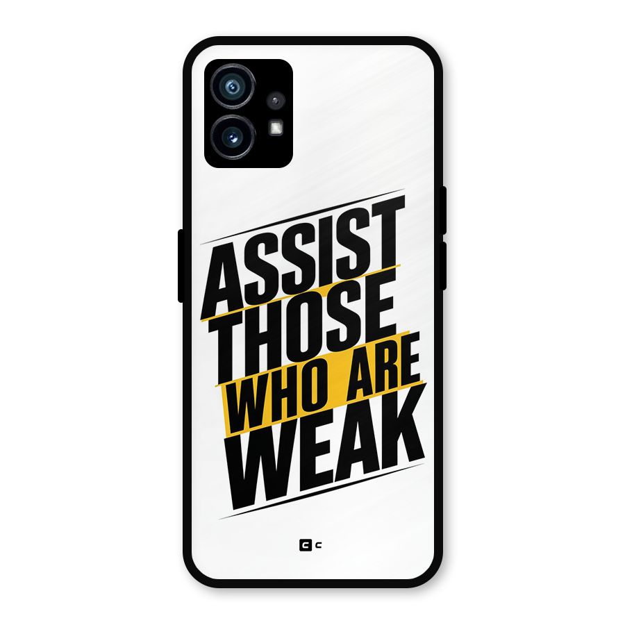 Assist Weak Metal Back Case for Nothing Phone 1