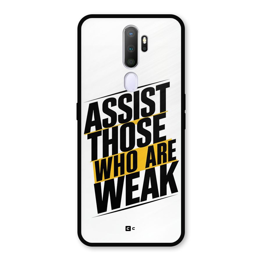 Assist Weak Metal Back Case for Oppo A5 (2020)
