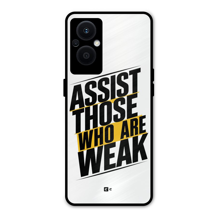 Assist Weak Metal Back Case for Oppo F21 Pro 5G