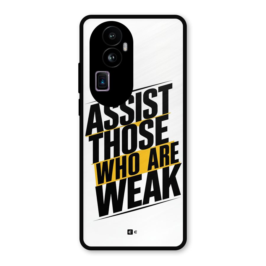 Assist Weak Metal Back Case for Oppo Reno10 Pro Plus