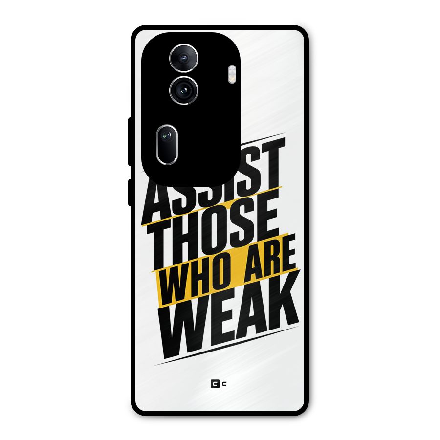 Assist Weak Metal Back Case for Oppo Reno11 Pro 5G