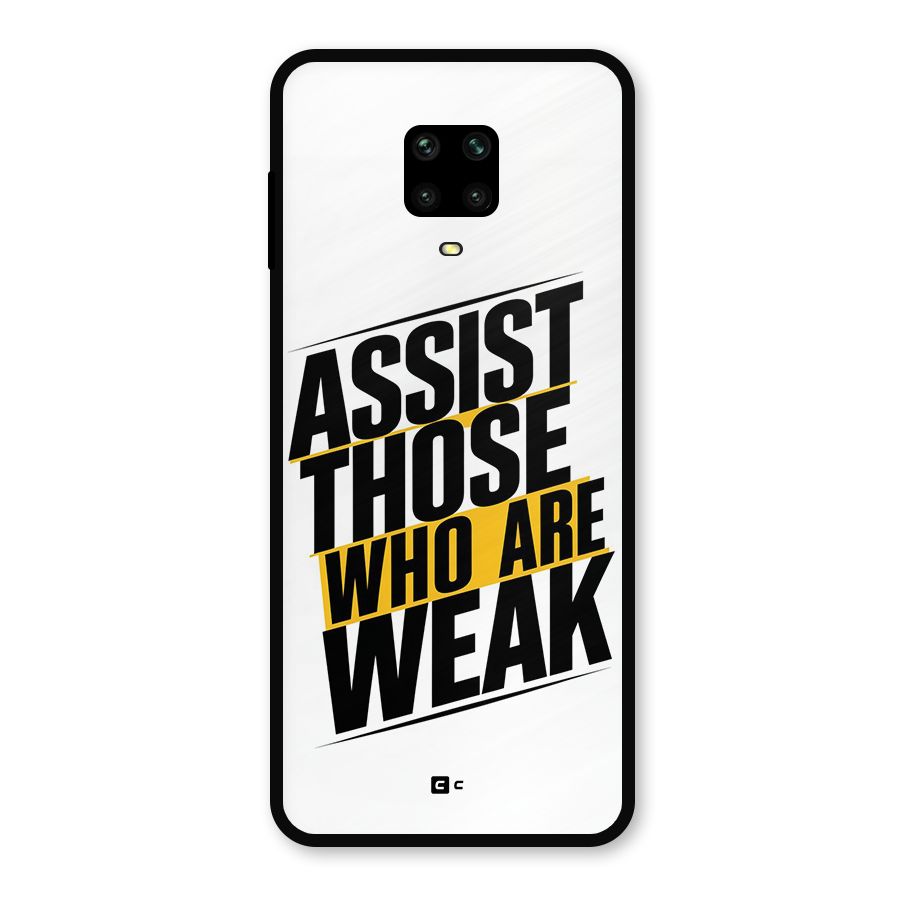 Assist Weak Metal Back Case for Poco M2 Pro