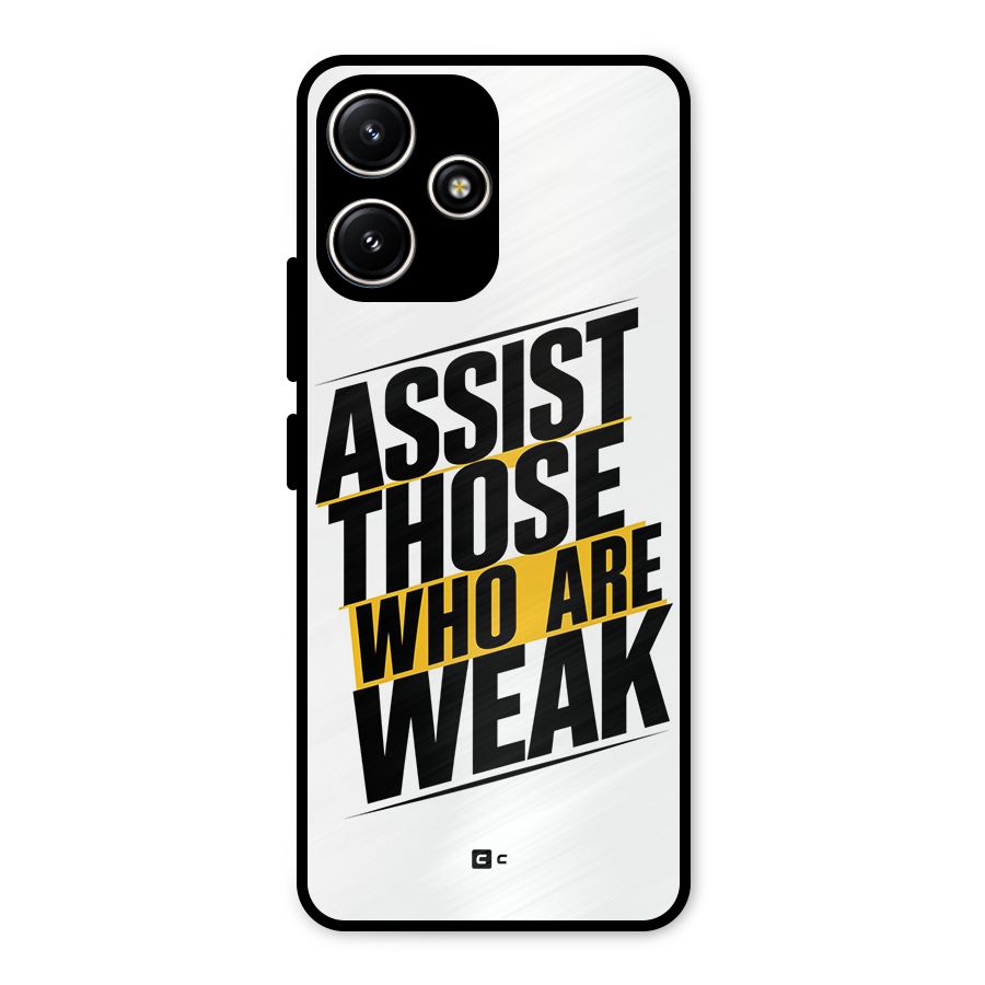 Assist Weak Metal Back Case for Poco M6 Pro