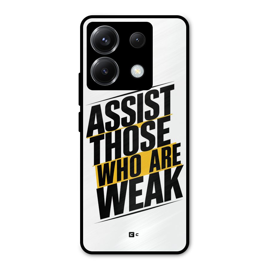 Assist Weak Metal Back Case for Poco X6