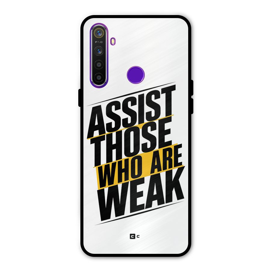 Assist Weak Metal Back Case for Realme 5