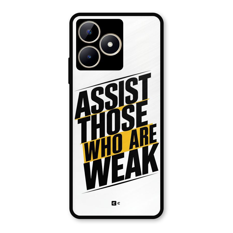 Assist Weak Metal Back Case for Realme C53