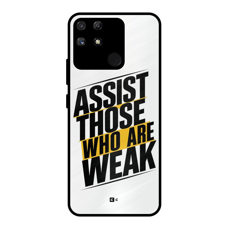 Assist Weak Metal Back Case for Realme Narzo 50A