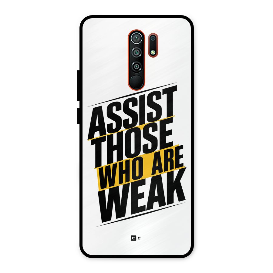 Assist Weak Metal Back Case for Redmi 9 Prime