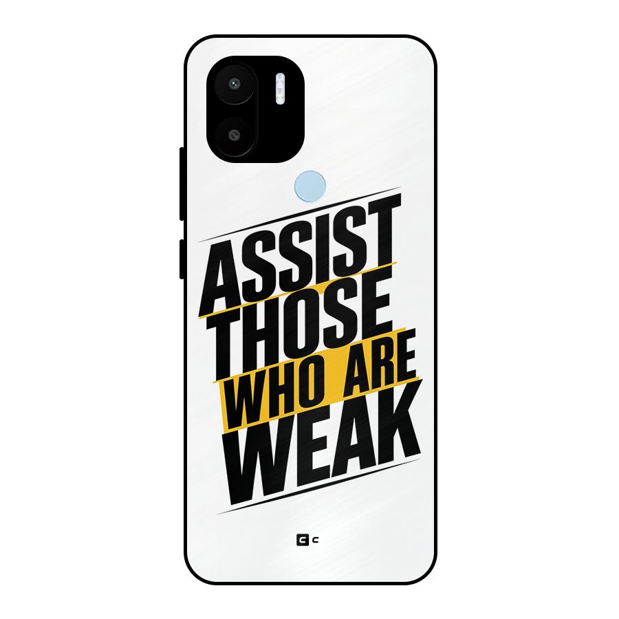 Assist Weak Metal Back Case for Redmi A2 Plus