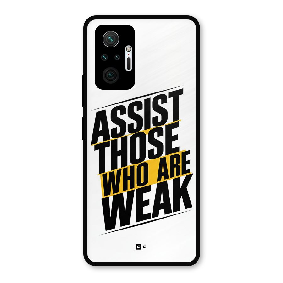 Assist Weak Metal Back Case for Redmi Note 10 Pro Max