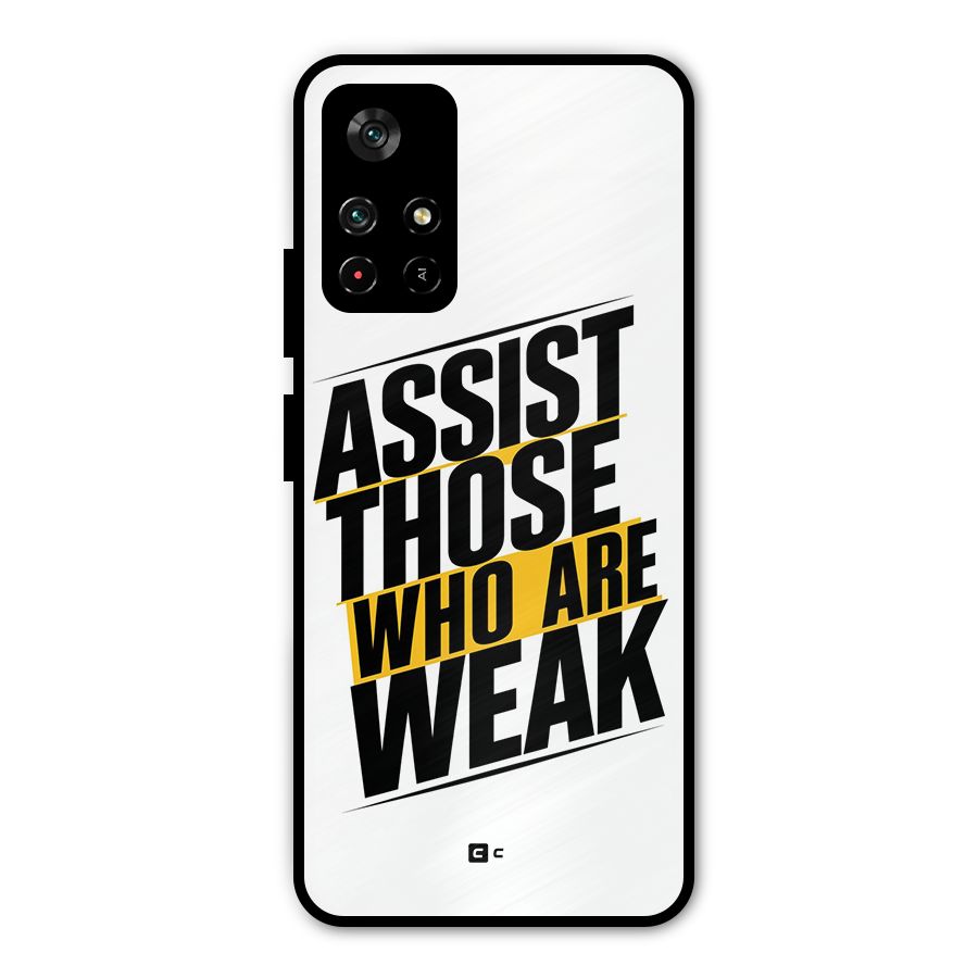 Assist Weak Metal Back Case for Redmi Note 11T 5G