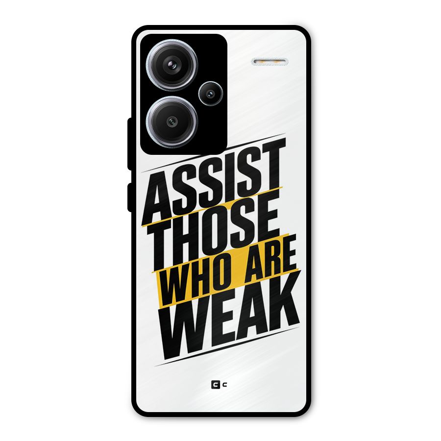 Assist Weak Metal Back Case for Redmi Note 13 Pro Plus