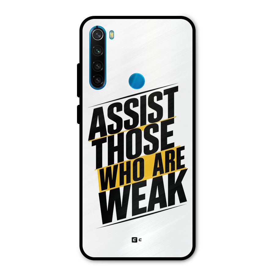 Assist Weak Metal Back Case for Redmi Note 8