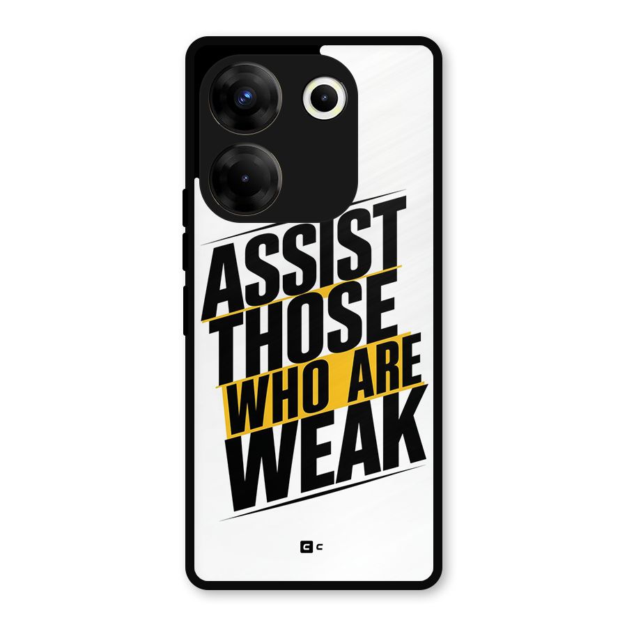 Assist Weak Metal Back Case for Tecno Camon 20 Pro