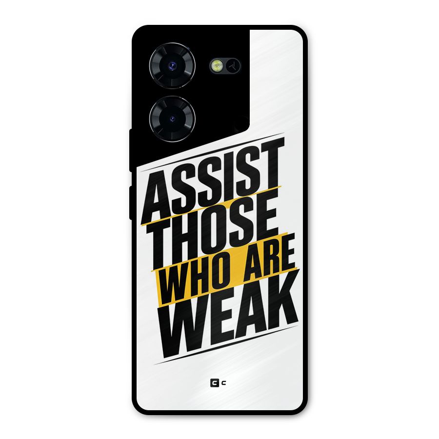 Assist Weak Metal Back Case for Tecno Pova 5 Pro 5G
