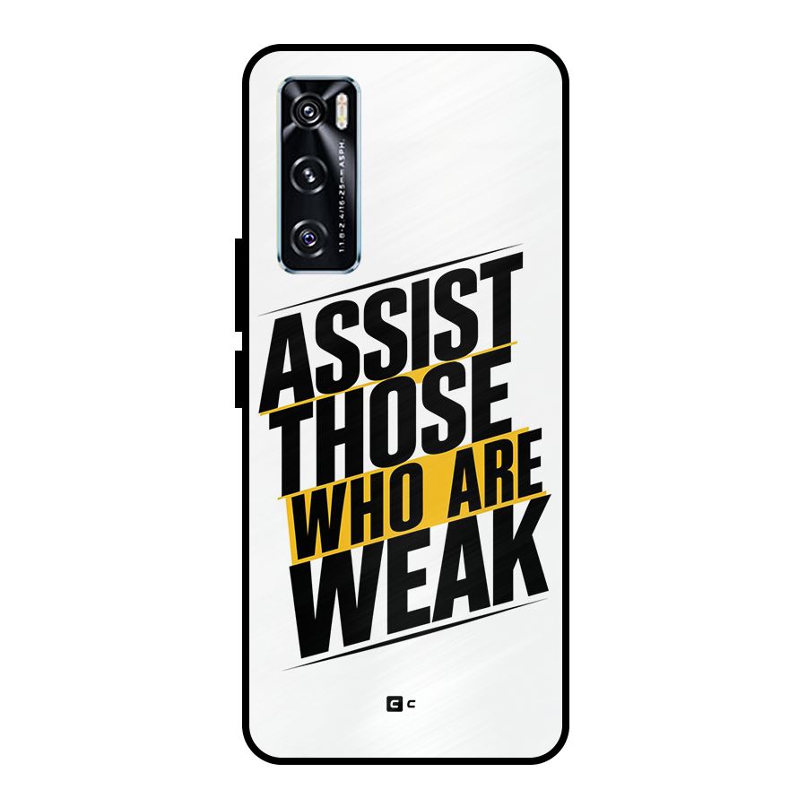 Assist Weak Metal Back Case for Vivo V20 SE