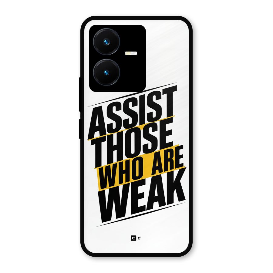 Assist Weak Metal Back Case for Vivo Y22