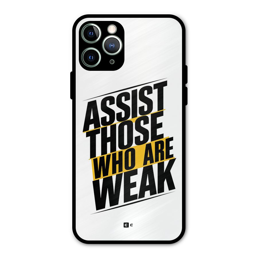 Assist Weak Metal Back Case for iPhone 11 Pro Max