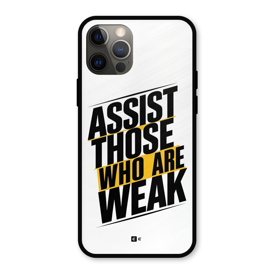 Assist Weak Metal Back Case for iPhone 12 Pro