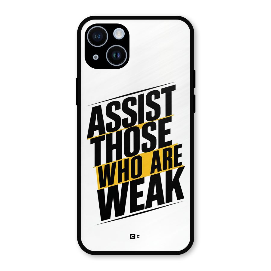 Assist Weak Metal Back Case for iPhone 14