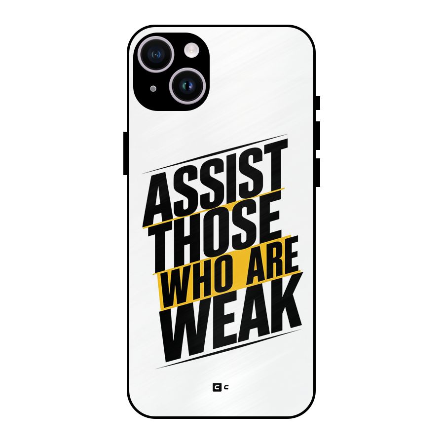 Assist Weak Metal Back Case for iPhone 14 Plus