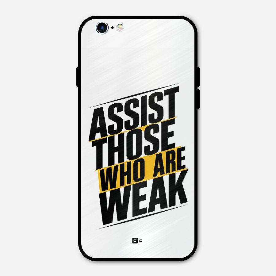 Assist Weak Metal Back Case for iPhone 6 6s