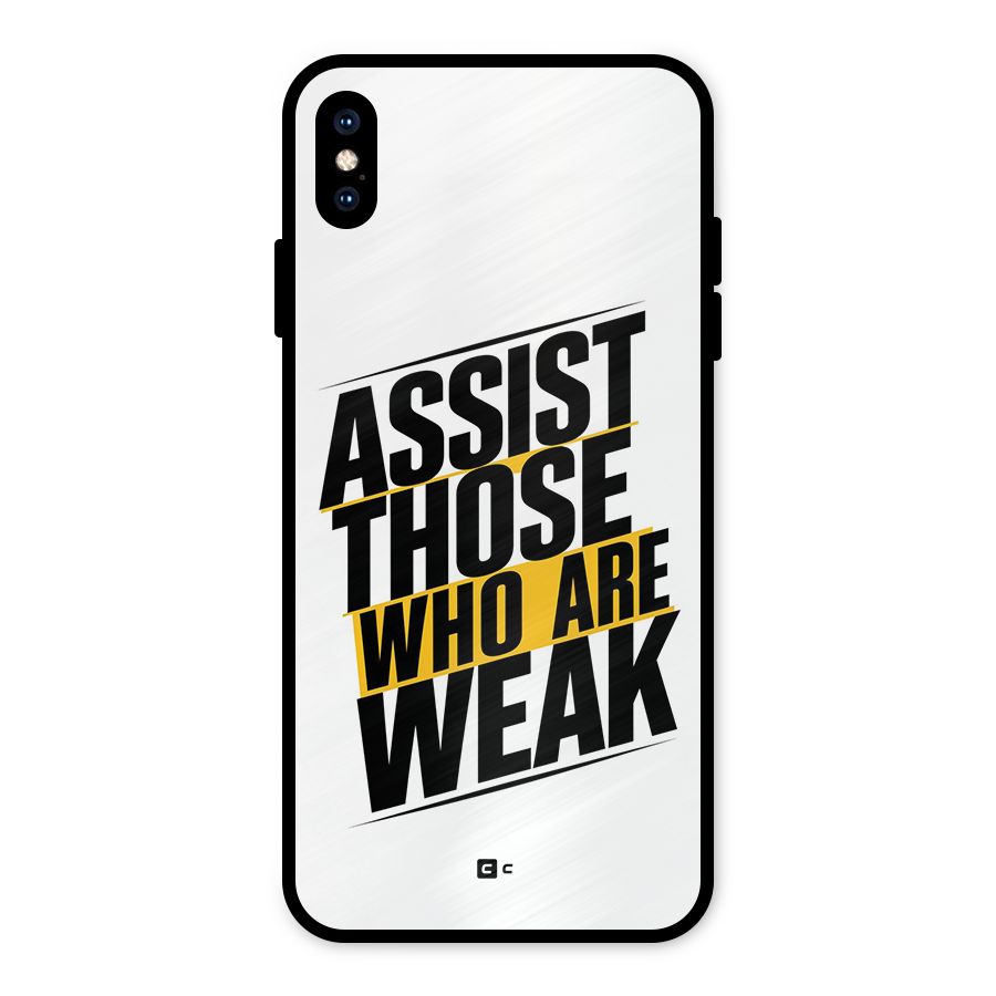 Assist Weak Metal Back Case for iPhone XS Max