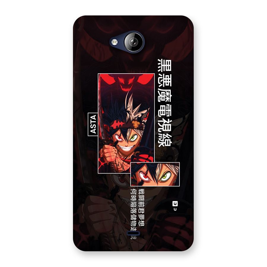 Asta Black Clover Back Case for Canvas Play Q355