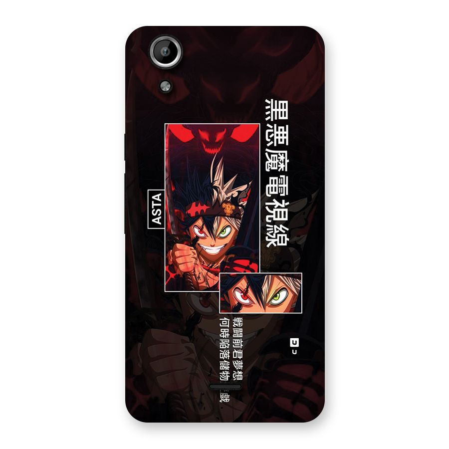 Asta Black Clover Back Case for Canvas Selfie Lens Q345