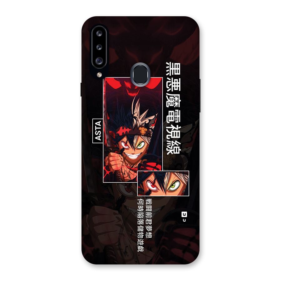 Asta Black Clover Back Case for Galaxy A20s