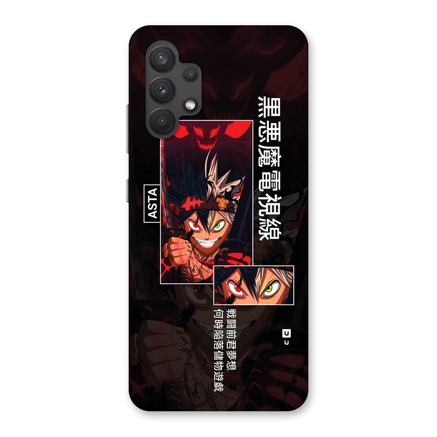 Asta Black Clover Back Case for Galaxy A32
