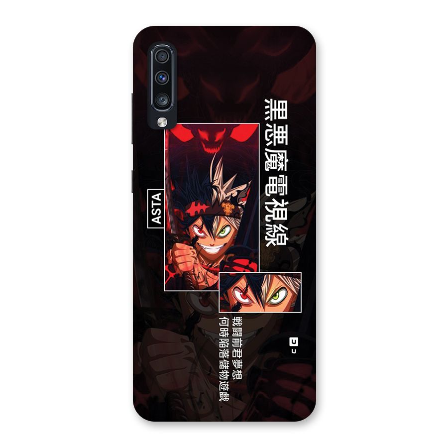 Asta Black Clover Back Case for Galaxy A70s