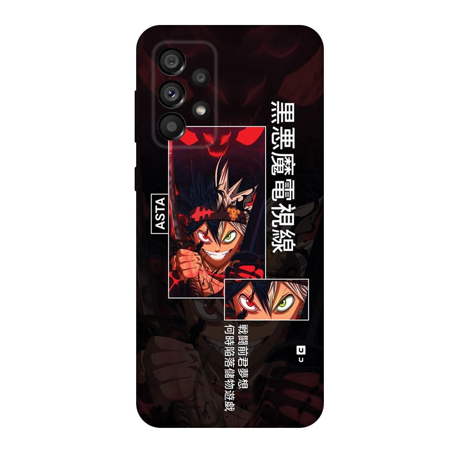 Asta Black Clover Back Case for Galaxy A73 5G