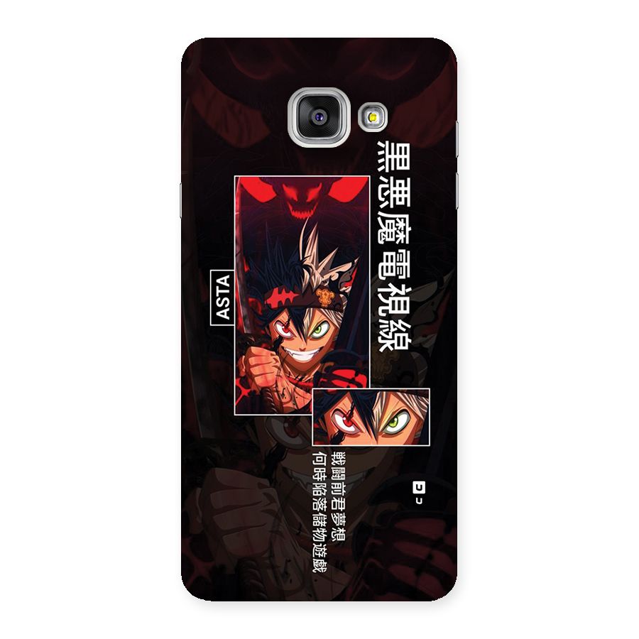 Asta Black Clover Back Case for Galaxy A7 (2016)