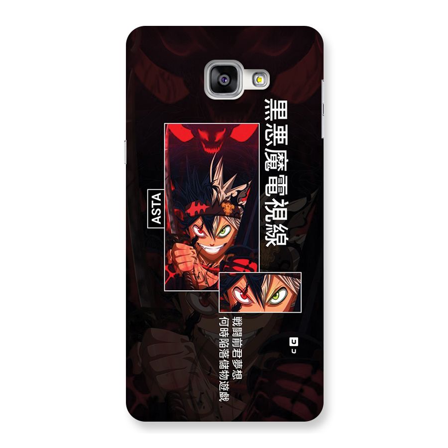 Asta Black Clover Back Case for Galaxy A9