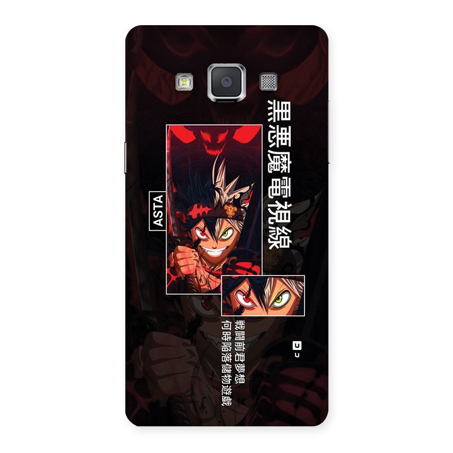 Asta Black Clover Back Case for Galaxy Grand Max