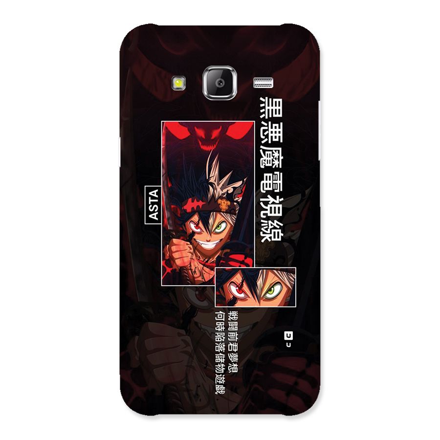 Asta Black Clover Back Case for Galaxy J2 Prime