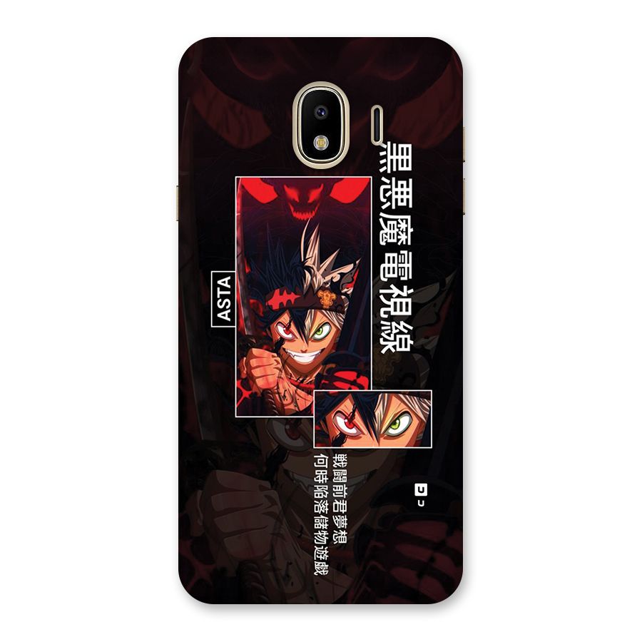 Asta Black Clover Back Case for Galaxy J4