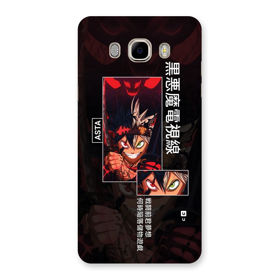 Asta Black Clover Back Case for Galaxy J7 2016