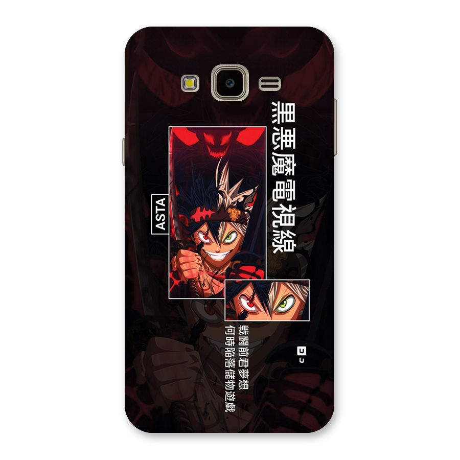Asta Black Clover Back Case for Galaxy J7 Nxt