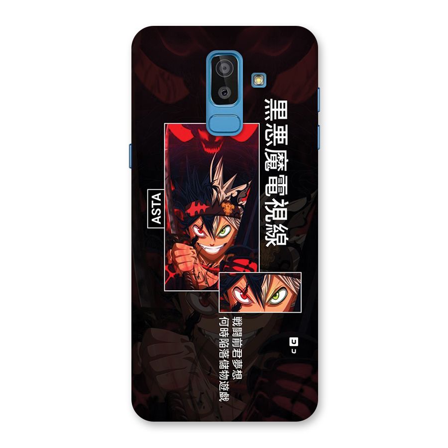 Asta Black Clover Back Case for Galaxy J8